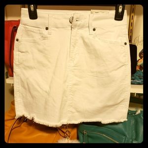 Mudd White Denim Skirt